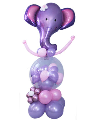32″ Elephant head with 11″ latex balloons