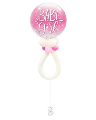 Baby Girl Bubble Balloon 22 Inch