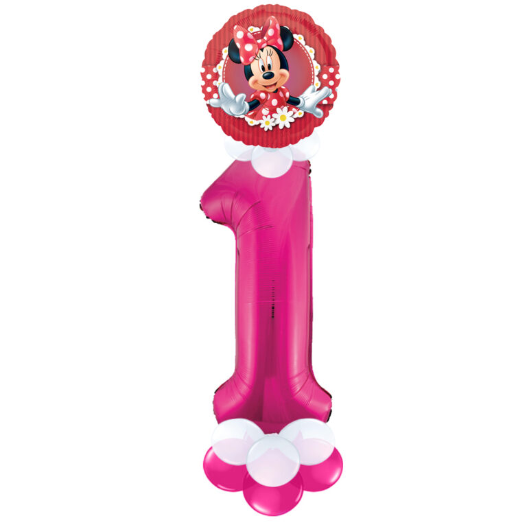 Minnie Mouse Number 1 Floor Design Balloon