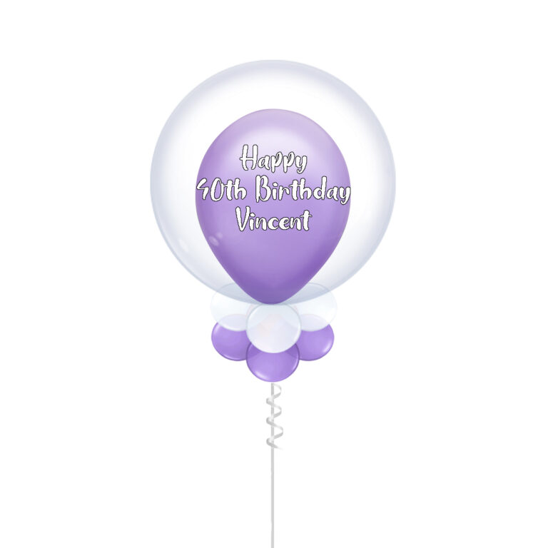 Choose Your Colour Double Bubble Balloon, Add Your Own Personal Message - Image 6