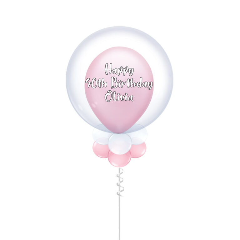 Choose Your Colour Double Bubble Balloon, Add Your Own Personal Message - Image 5