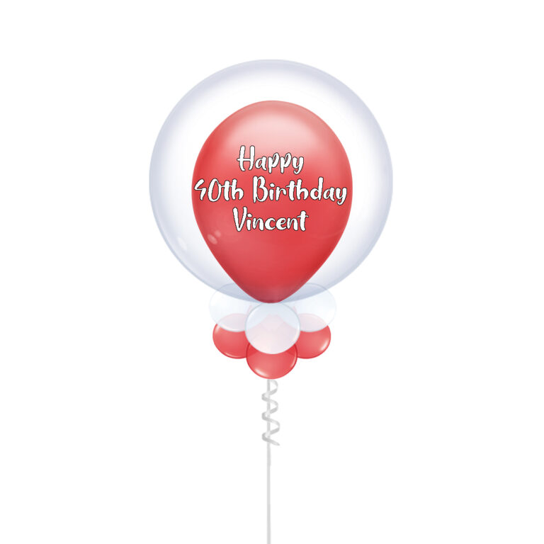 Choose Your Colour Double Bubble Balloon, Add Your Own Personal Message - Image 3