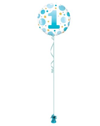 Age 1 Blue 18 Inch Foil Balloon