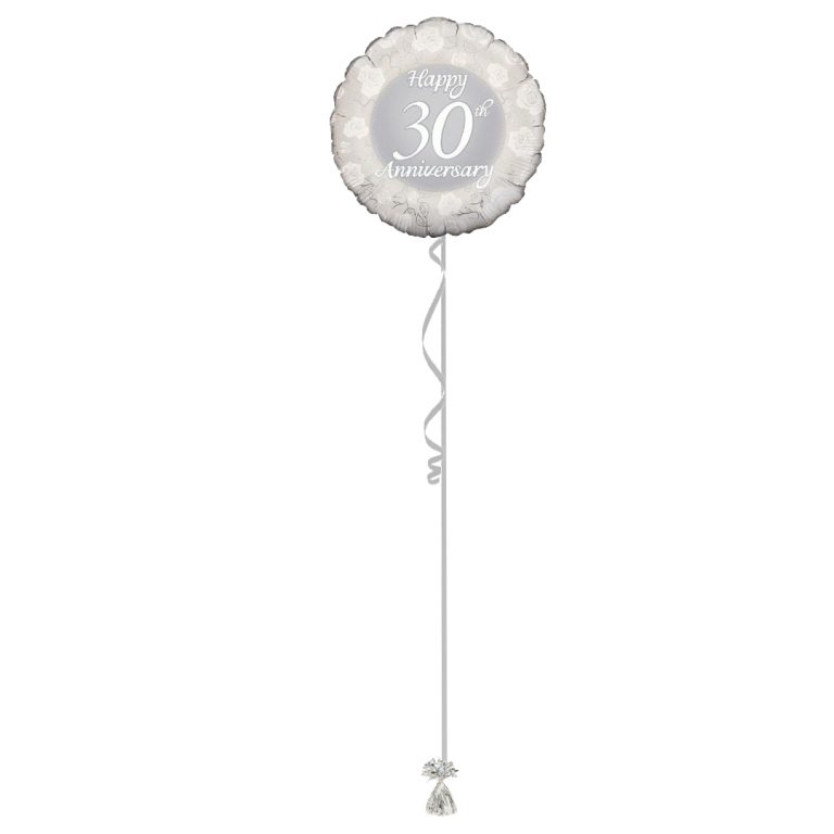 30th Anniversary 18 Inch Foil Balloon