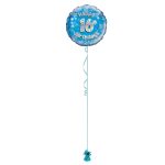 Age 16 Blue Holographic 18 Inch Balloon