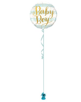 Baby Boy Gold 18 Inch Foil Balloon