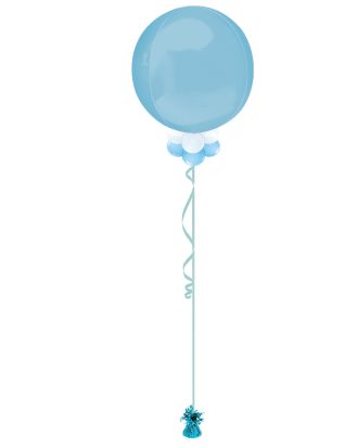 Light Blue 16 Inch Orb Balloon