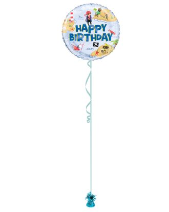 Pirate Happy Birthday 18 Inch Foil Balloon