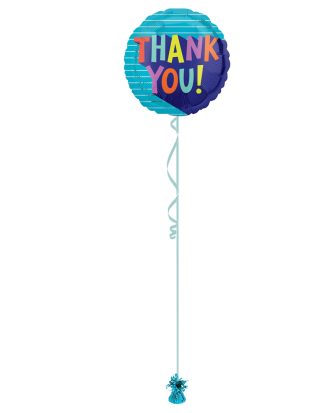 Thank You Blue 18 Inch Foil Balloon
