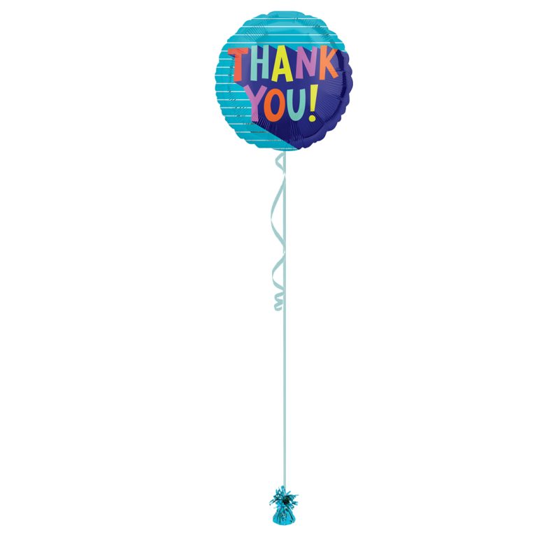 Thank You Blue 18 Inch Foil Balloon