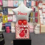 Elf Delivery Boxed Balloons And Elf, Star On Top