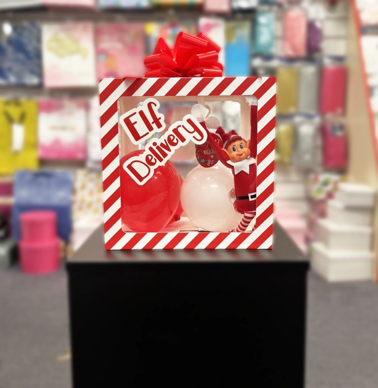 Elf Delivery Boxed Balloons And Elf - Image 3