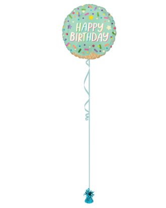 Happy Birthday Pastel 18 Inch Foil Balloon