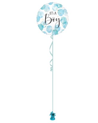 Its A Baby Blue 18 Inch Foil Balloon