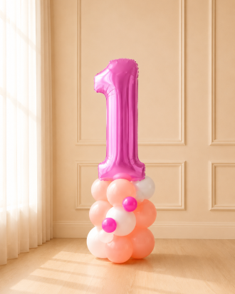 Number Balloon Tower