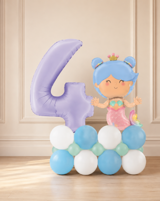 Birthday Mermaid Stack