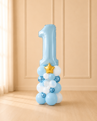 Number Balloon Tower