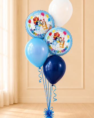 Bluey balloon bouquet