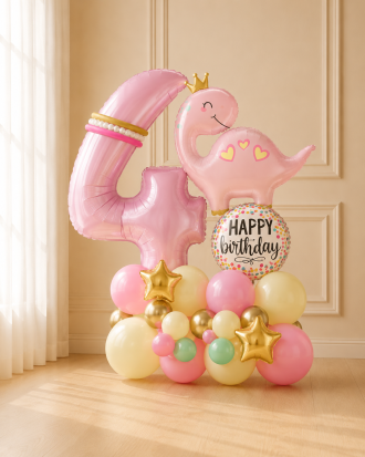 Cute Pink Luxury Dino